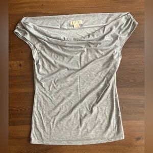 Gray Women's Shirt - Cowl Neck